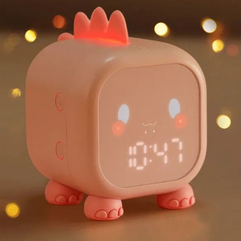 Digital Clock Intelligent Cute Fun Dragon LED Silicone Cartoon Bedside