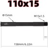 Risegun Thru Axle, Quick Release Lightweight Black Aluminum Alloy Front