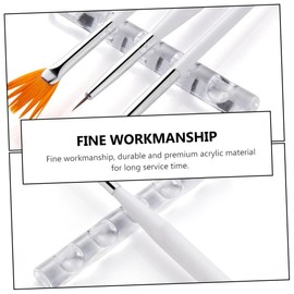 OATIPHO 5Pcs Nail Art Penholder Acrylic Storage Stand for Manicure Tools Durable Nail Brush Organizer for UV Gel Pens and Carving Tools Keeps Desktop Clean and Organized