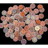 150PCS Vintage Wooden Buttons, 3/4 inch,20mm, Mixed Pattern, 2 Holes,