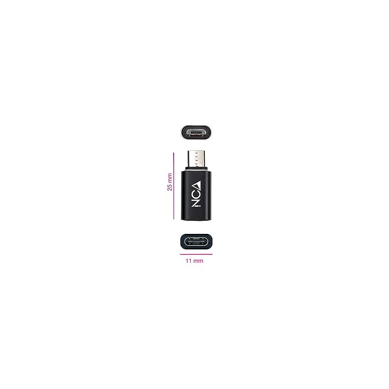 NANOCABLE 10.02.0014 – Micro USB to USB-C Adapter, Micro B