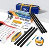 SKEERY Outdoor Heavy Duty Volleyball Net Set, Anti-Sag Design, Adjustable