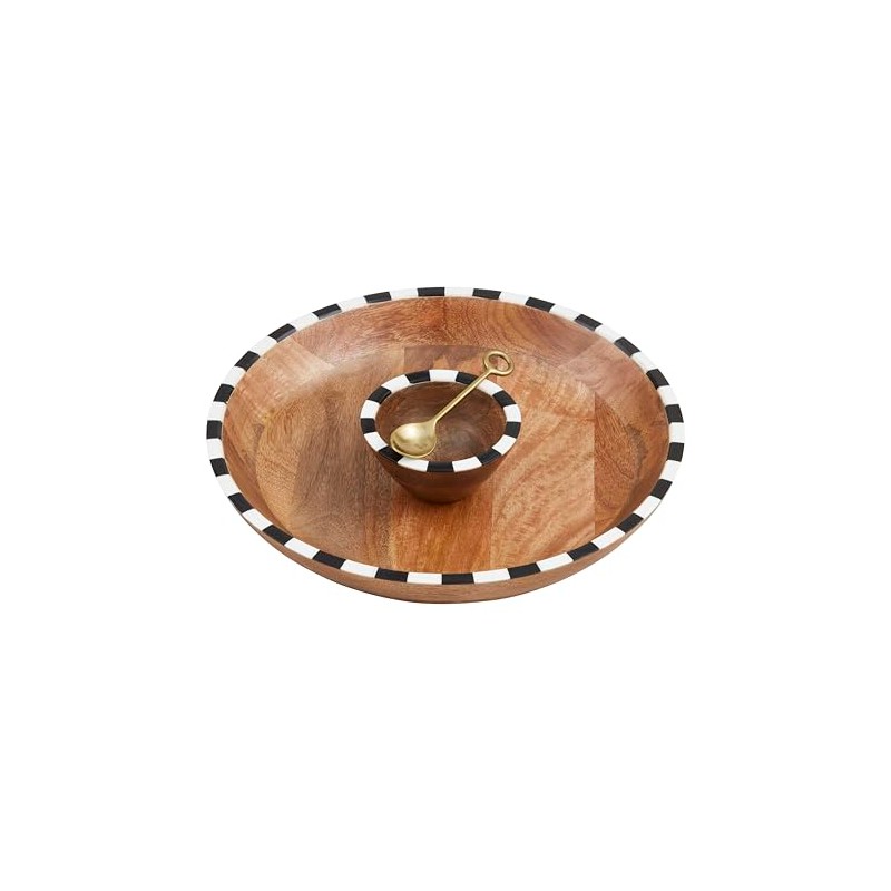 Mud Pie Checkered 12" 2" x 4" Dia | Spoon