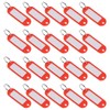 sourcing map Plastic Key Tags with Split Ring Keychain ID