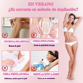 Depiladora para Mujeres, 5 en 1 Maquinilla de Afeitar Eléctrica para Mujer,Eléctrica Depiladora Facial Recargable,Impermeable Afeitadora Electrica Mujer para Vello Facial, Cejas, Axilas, Área del Bikini, Rasuradora Femenina,Sin Dolor