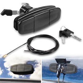 LAIKOU 113436 Twist Handle Kit Replacement for Leer Truck Caps 100XQ, 100XL, 100XR and TSC700 Tonneau with Cables and 2 Keys, Black (113436-100XQ)