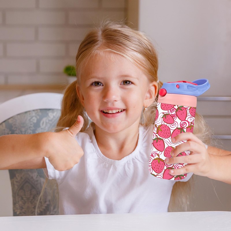 Amgkonp 12oz Replacement Lid with 2 Straw for Kid Tumbler,2