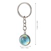 LIFKOME World Map Globe Keychain Creative Planet Key Chain Portable