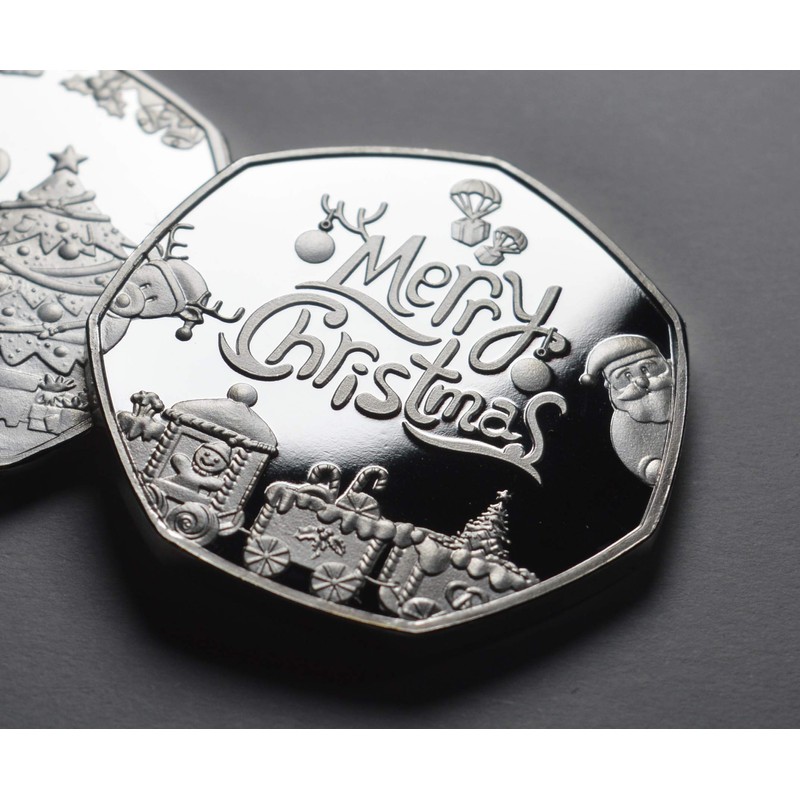 The Commemorative Coin Company MERRY CHRISTMAS .999 Silver Commemorative. Santa
