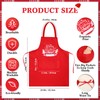 Toulite 12 Pcs Christmas Aprons Bulk Unisex Bib Apron with