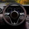 Mihecor Steering Wheel Cover Standard Size Medium 14.5-15 inch, Breathable