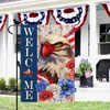 4th Of July Garden Flag - Flags for Outside Welcome,12x18