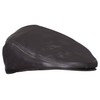 Men's Brown Real Soft Leather Ivy Beret Newsboy Gatsby Golf