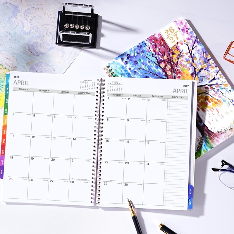 Daily Planner 2026-2027 - Appointment Book 2026-2027, 9'' x 11'',