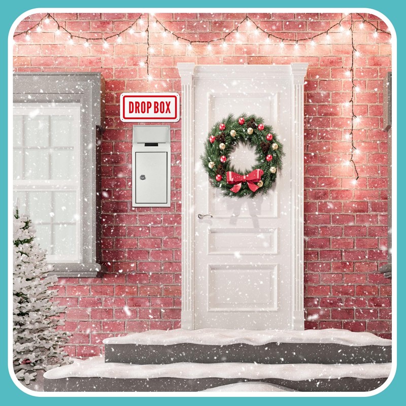 Yaocom Key Lockable Box with 2 Pcs Reflective Sign 10