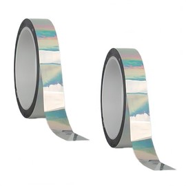 2 Rollos De Cinta Decorativa Para Cuaderno,Cinta Washi holográfica plateada de 1,5 cm Cintas de papel de aluminio Washi de 50 m para manualidades, adhesivas, para decoración de manualidades
