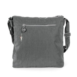 Sporty Nylon Handbag Sling Bag Small in Different Colours - Grey - m