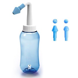 500ml Irrigador Nasal.Nasal Botella.Botella de lavado nasal .Kit de Lavado Nasal y Sinusal.Botella Rhinitis alérgica Tratamiento Para Adultos & Niños- Botella Para limpieza de nariz