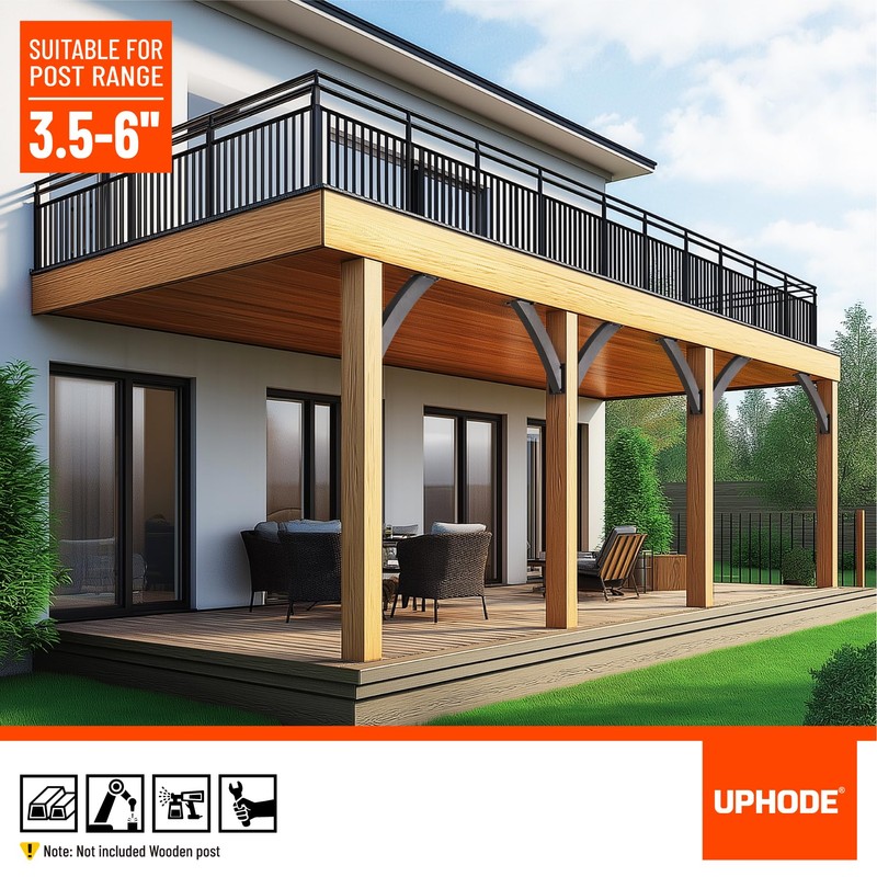 Uphode Q235-Steel Integrated Arc 2''x4''(Actual Tube Dia: 1.5''x 3.2'') 45