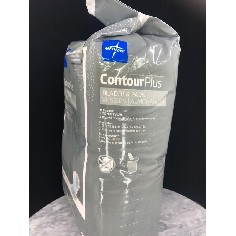 Medline Contour Plus Bladder Pads, Pack Of 28 Count Med