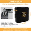 suiwotin 1pc Clock Mechanism Replacement, 13mm/0.51 Inch Shaft Length Wall