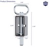 HAPPYGATE 5-1/8'' Heavy Duty Trailer Gate Latch, Universal Spring Latch