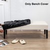 Tookie PU Leather Soft Stretch Dining Bench Cover, Waterproof Elastic
