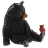 The Bridge Collection Black Bear and Cardinal Friend Figurine