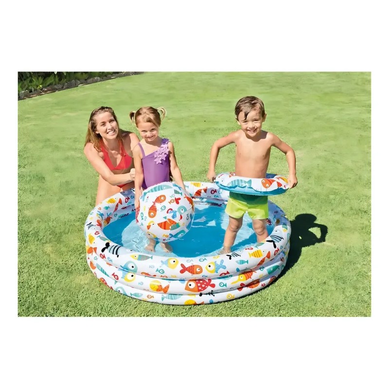 Alberca inflable redonda Intex Fishbowl 59469 Fishbowl de 1.32m x