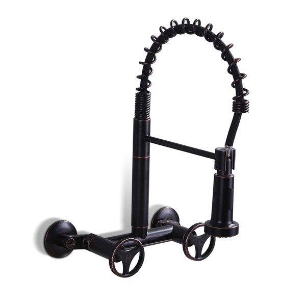 DOLGABA Wall Mount Kitchen Faucet, Commercial Wall Mounted Kitchen Faucets