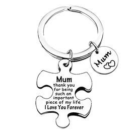 Mum Keychain Gifts from Daughter Son Gift for Mum Mother's Day Gifts for Mum Birthday Christmas Thanksgiving Day Gifts for Mummy Mum I Love You Forever (Mum Keychain)