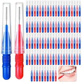 VEGOATY Pack of 100 Interdental Brushes, Interdental Brushes, Interdental Brushes, Interdental Brushes, Interdental Brushes, Interdental Brushes, Interdental Brushes, Interdental Brushes, Interdental
