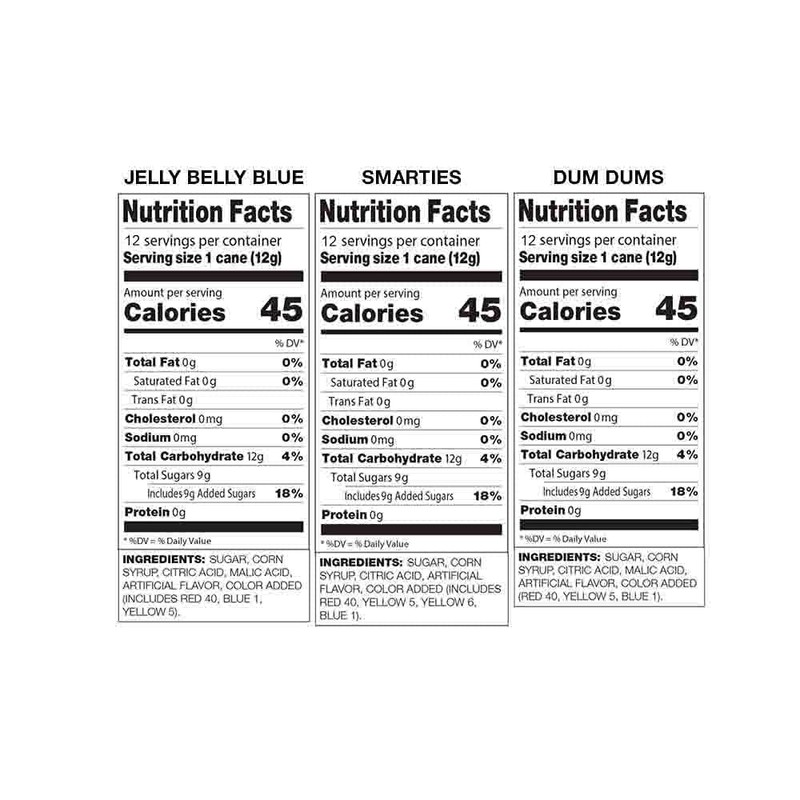 Candy Cane Mixed Pack - Lifesavers, Dum Dums, Jelly Belly