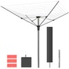 STORAGEIDEAS Outdoor Umbrella Drying Rack Rotary, Heavy Duty Retractable Clothesline