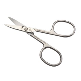 HK Manicure by Hans Kniebes - 9 cm Curved Premium Nail Scissors - Re-Sharpenable, Rust-Proof, Anti-Allergenic - Solingen Stainless