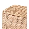 Mujin Ryohin Overlapping Rattan Rectangular Box with Lid (V) Approx.