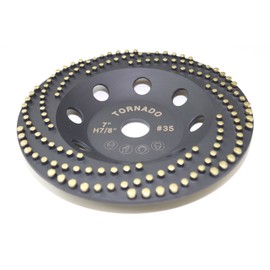 Tornado 7" Diamond Cup Grinding Removing Disc Wheel for Any Concrete with CDB Newest Technology (Tornado, 7")