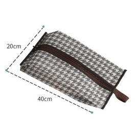 giteo bedding 3 Pack Portable Boots Storage Bags, Waterproof and Dustproof Shoe Protector Bag for Travel,Transparent Boot Cover Organizer with Handles for Men and Women (Flat Style)