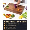 Axeman Walnut Wood Cutting Board with Juice Groove for Kitchen