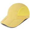 GADIEMKENSD Mens Folding Running Hat Long Brim Golf Hats Quick