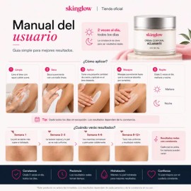 2 Pack Crema Corporal Aclarante Antimanchas Ácido Glicólico                                                                                           