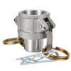 2 PCS Aluminum cam lock fittings (3/4" Part B) cam
