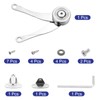sourcing map 4 Pcs Lid Support Hinge, Zinc Alloy Folding