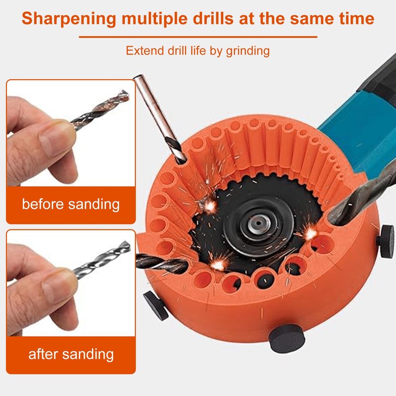 SPHERETRON Drill Grinder Drill Grinding Device 2-13 mm Drill Sharpener