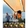 GLUROO 200FT(100FT*2PC) Outdoor String Lights, G40 LED Patio Lights with