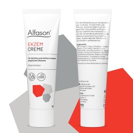 Alfason Ekzem Creme - Kortisonfreie Behandlung der Symptome des atopischen Ekzems -juckende Haut- 60g