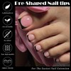 AddFavor Long Square Toe Nail Tips - 240pcs Matte Toe
