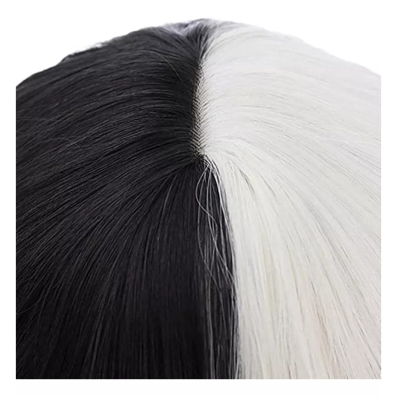 Generic Peluca Cosplay Bruja Negra Y Blanca Cruella
