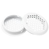 12 PCS Round Louver Grill Cover Air Vents (White)