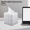 RHCSZ Tissue Box Cover Square,Stylish PU Leather Tissue Box Holder